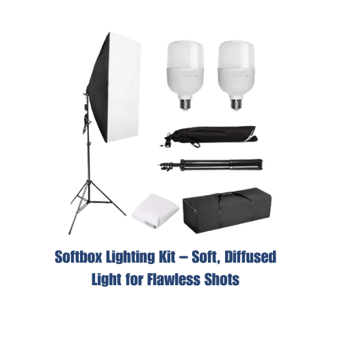 Softbox Lighting Kit – Soft, Diffused Light for Flawless Shots